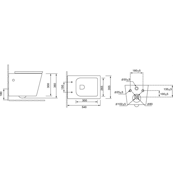 Унитаз подвесной безободковый Grossman Cristal GR-4495 с крышкой микролифт - фото 6