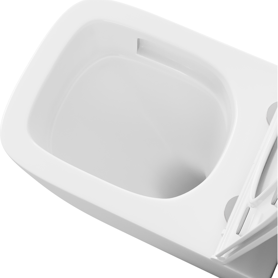 Унитаз подвесной безободковый Grossman GR-4497SQC с крышкой микролифт, белый глянцевый (Система смыва торнадо) - фото 12