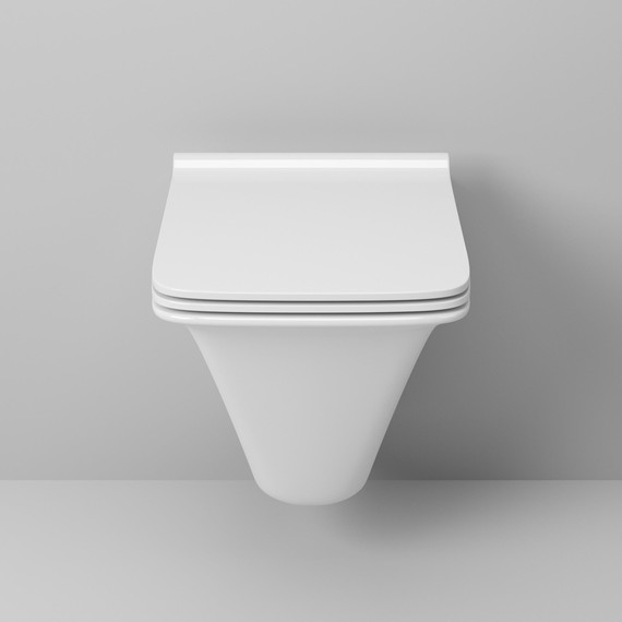 Унитаз подвесной безободковый Grossman GR-4413S с крышкой микролифт, белый глянцевый - фото 3