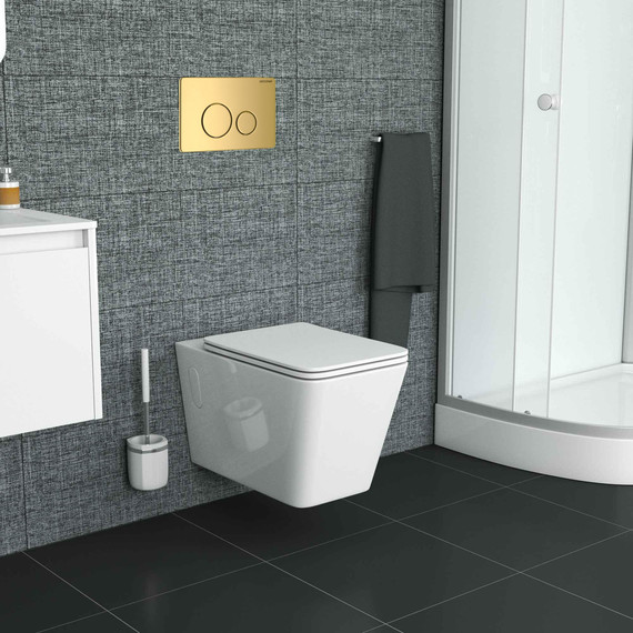 Унитаз подвесной безободковый Grossman GR-4414S с крышкой микролифт, белый глянцевый - фото 5