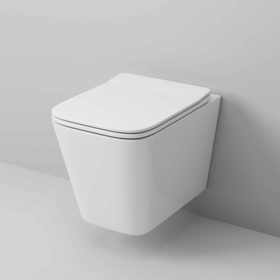 Унитаз подвесной безободковый Grossman Falcon GR-4441S с крышкой микролифт, белый глянцевый - фото 2