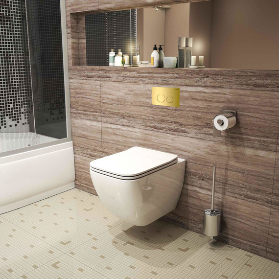 Унитаз подвесной безободковый Grossman GR-4447S с крышкой микролифт, белый глянцевый - фото 5