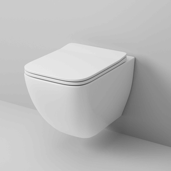 Унитаз подвесной безободковый Grossman GR-4447S с крышкой микролифт, белый глянцевый - фото 2