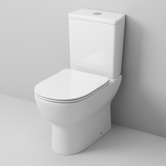 Унитаз-компакт безободковый Grossman GR-4448S с крышкой микролифт, белый глянцевый - фото 2