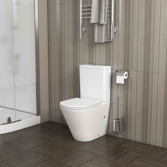 Унитаз-компакт безободковый Grossman GR-4450MSQ с крышкой микролифт, белый матовый (Система смыва торнадо), Цвет производителя: белый матовый - фото 9