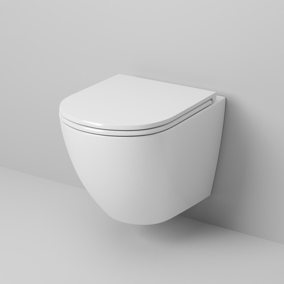 Унитаз подвесной безободковый Grossman GR-4455S с крышкой микролифт, белый глянцевый - фото 2