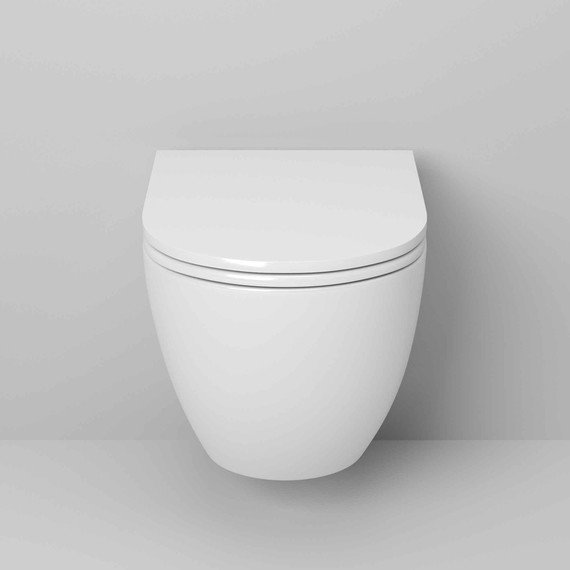 Унитаз подвесной безободковый Grossman GR-4455MSQ с крышкой микролифт, белый матовый (Система смыва торнадо) - фото 4