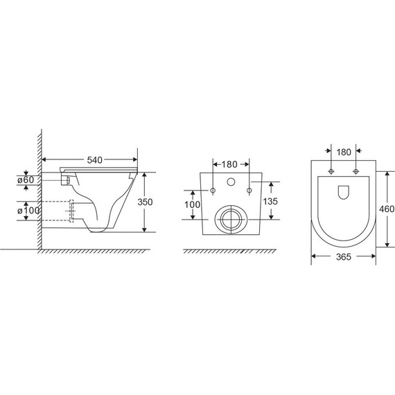 Унитаз подвесной безободковый Grossman GR-4403SQ с крышкой микролифт (Система смыва торнадо) - фото 12