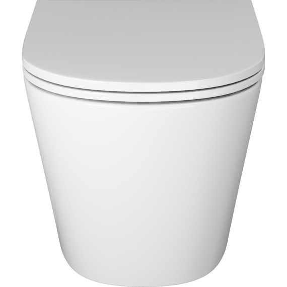 Унитаз подвесной безободковый Grossman GR-4403SQ с крышкой микролифт (Система смыва торнадо) - фото 3