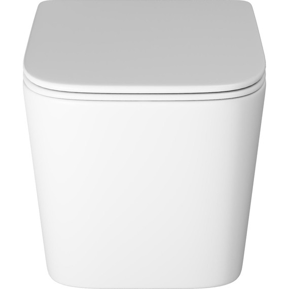 Унитаз подвесной безободковый Grossman GR-4404MSQ с крышкой микролифт, белый матовый (Система смыва торнадо), Цвет производителя: белый матовый - фото 3