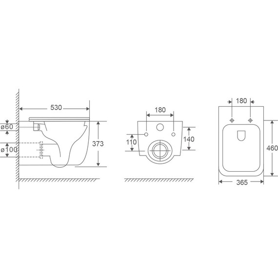 Унитаз подвесной безободковый Grossman GR-4409SQ с крышкой микролифт (Система смыва торнадо) - фото 12
