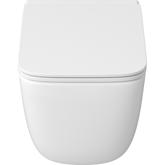 Унитаз подвесной безободковый Grossman GR-4409SQ с крышкой микролифт (Система смыва торнадо) - фото 3