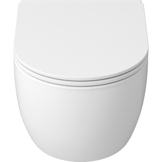 Унитаз подвесной безободковый Grossman GR-4415SQ с крышкой микролифт (Система смыва торнадо) - фото 3