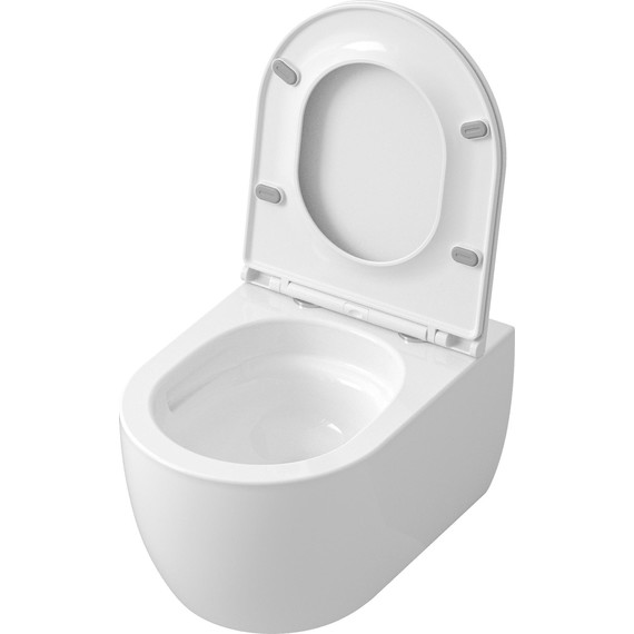 Унитаз подвесной безободковый Grossman GR-4415SQ с крышкой микролифт (Система смыва торнадо) - фото 4