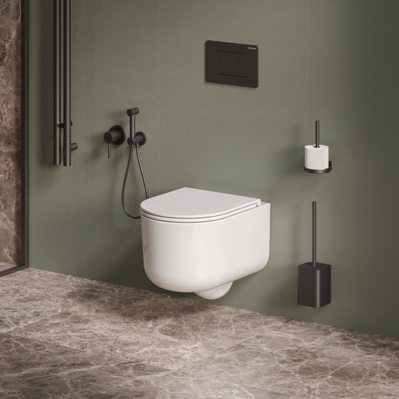 Унитаз подвесной безободковый Grossman GR-4416SQ с крышкой микролифт (Система смыва торнадо) - фото 10