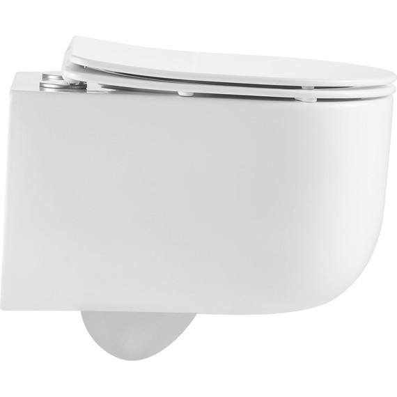 Унитаз подвесной безободковый Grossman GR-4416SQ с крышкой микролифт (Система смыва торнадо) - фото 11