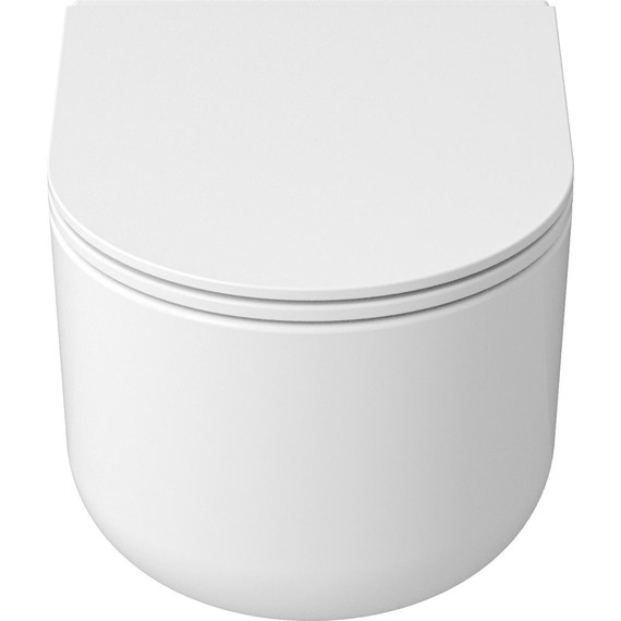 Унитаз подвесной безободковый Grossman GR-4416SQ с крышкой микролифт (Система смыва торнадо) - фото 3