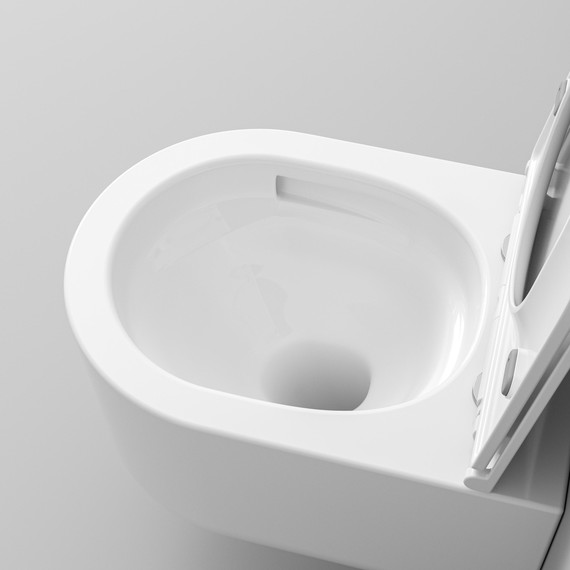 Унитаз подвесной безободковый Grossman GR-4416SQ с крышкой микролифт (Система смыва торнадо) - фото 9