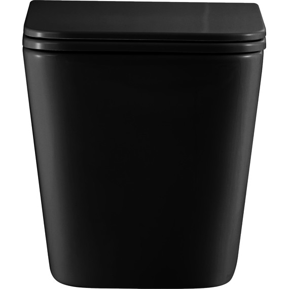 Унитаз подвесной безободковый Grossman GR-4441BMSQ с крышкой микролифт, чёрный матовый (Система смыва торнадо), Цвет производителя: чёрный матовый - фото 3