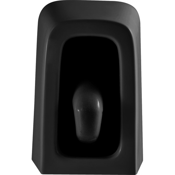 Унитаз подвесной безободковый Grossman GR-4441BMSQ с крышкой микролифт, чёрный матовый (Система смыва торнадо), Цвет производителя: чёрный матовый - фото 8