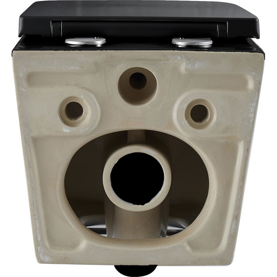 Унитаз подвесной безободковый Grossman GR-4441BMSQ с крышкой микролифт, чёрный матовый (Система смыва торнадо), Цвет производителя: чёрный матовый - фото 9