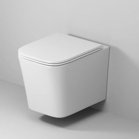 Унитаз подвесной безободковый Grossman GR-4441SQ с крышкой микролифт (Система смыва торнадо), Цвет производителя: белый - фото 12