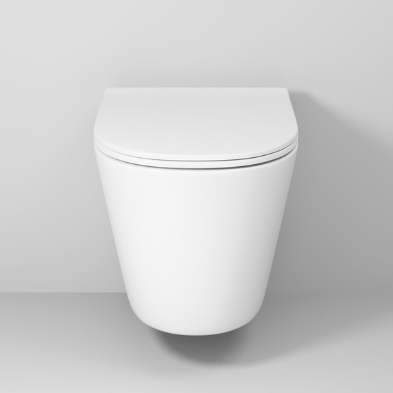 Унитаз подвесной безободковый Grossman GR-4477MSQ с крышкой микролифт, белый матовый (Система смыва торнадо), Цвет производителя: белый матовый - фото 7