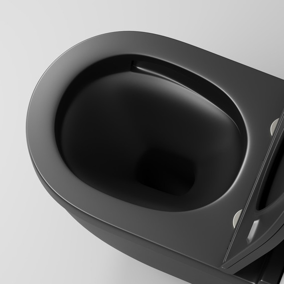 Унитаз подвесной безободковый Grossman GR-4483BMSQ с крышкой микролифт, чёрный матовый (Система смыва торнадо), Цвет производителя: чёрный матовый - фото 9