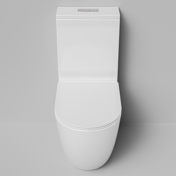 Унитаз-компакт безободковый Grossman GR-4494SQ с крышкой микролифт (Система смыва торнадо), Цвет производителя: белый - фото 6