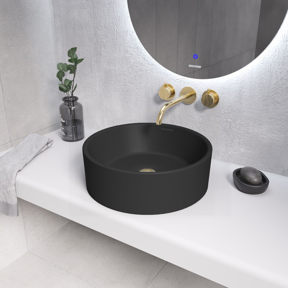 Раковина-чаша Grossman Color 41 см GR-3013BM, чёрный матовый - фото 3