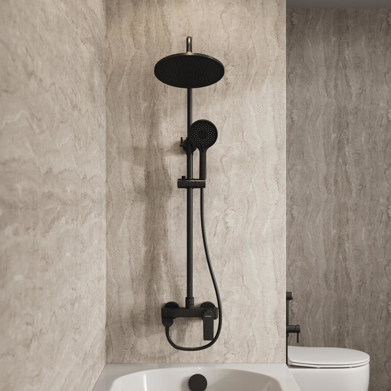 Душевая стойка Grossman Galaxy 500.K35.01.210, чёрный, Цвет производителя: чёрный - фото 4