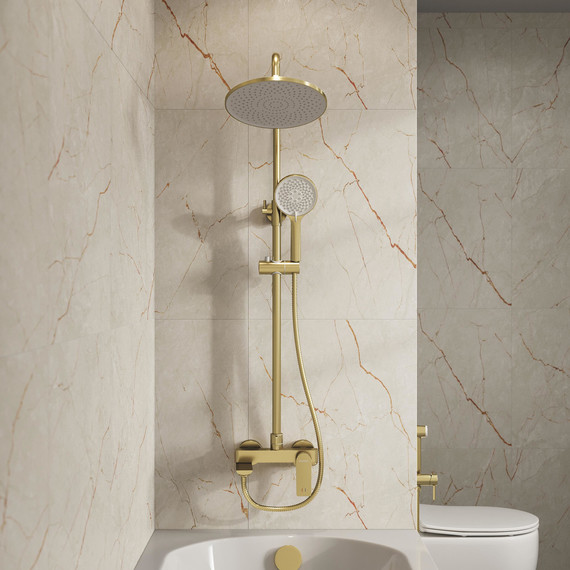 Душевая стойка Grossman Galaxy 500.K35.01.320, золото, Цвет производителя: золото - фото 4