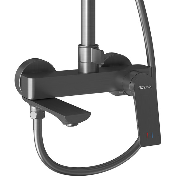 Душевая стойка Grossman Galaxy 500.K35.01.420, графит, Цвет производителя: графит - фото 7