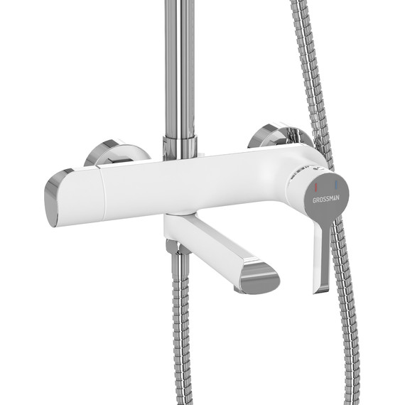 Душевая стойка Grossman Alba 500.K35.06.100/000, белый, Цвет производителя: белый - фото 7