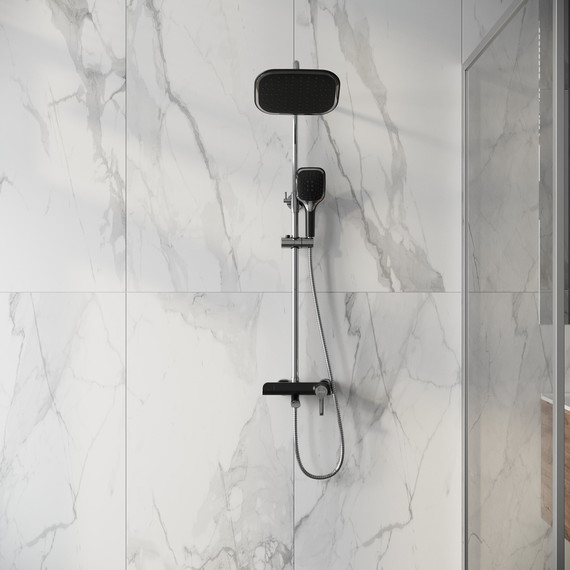 Душевая стойка Grossman Alba 500.K35.06.100/210, чёрный, Цвет производителя: чёрный - фото 4