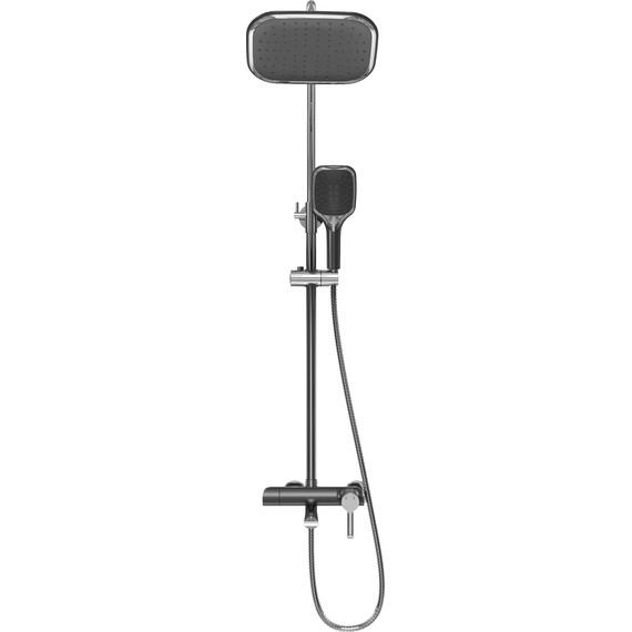 Душевая стойка Grossman Alba 500.K35.06.100/210, чёрный, Цвет производителя: чёрный - фото 3