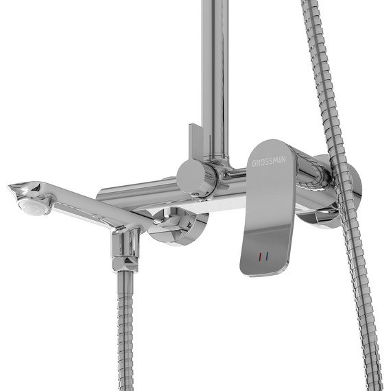 Душевая стойка Grossman Advans 500.K35.09.100, Цвет производителя: хром - фото 7