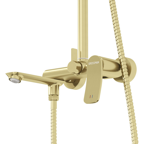 Душевая стойка Grossman Advans 500.K35.09.320, золото, Цвет производителя: золото - фото 7