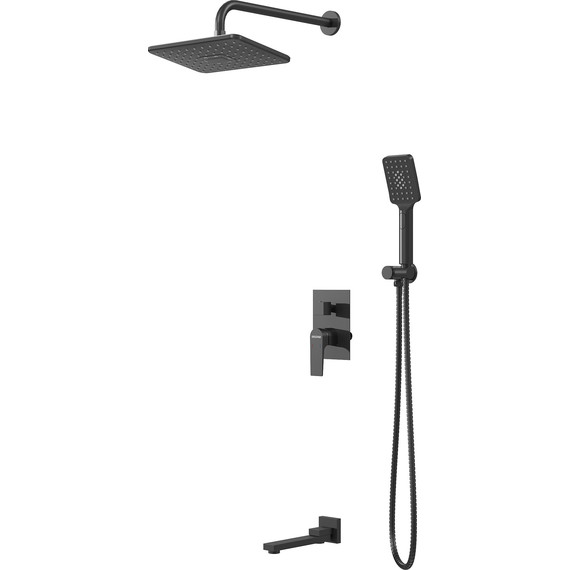 Душевая система для ванны Grossman Classic 501.K35.04.210, чёрный, Цвет производителя: чёрный - фото 2