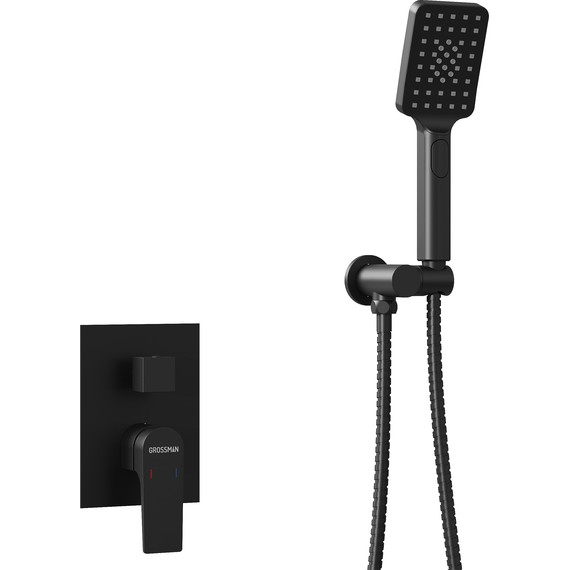 Душевая система для ванны Grossman Classic 501.K35.04.210, чёрный, Цвет производителя: чёрный - фото 6