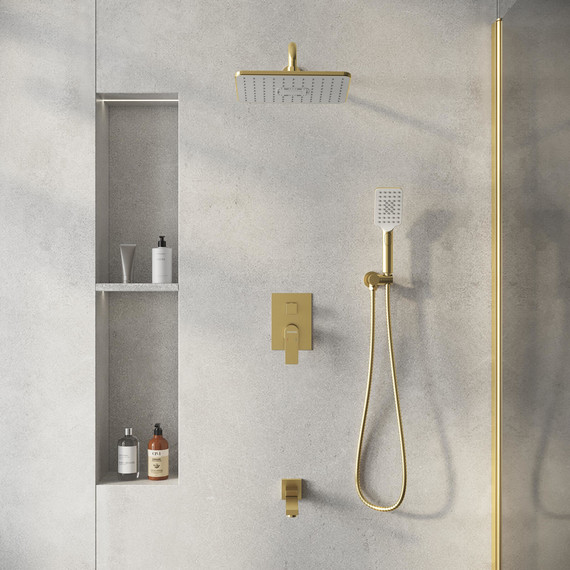 Душевая система для ванны Grossman Classic 501.K35.04.320, золото, Цвет производителя: золото - фото 4