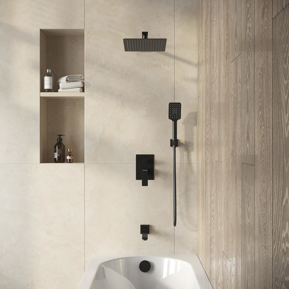 Душевая система для ванны Grossman Style 501.K35.05.210, чёрный, Цвет производителя: чёрный - фото 4