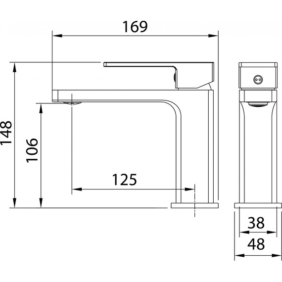 Смеситель для раковины Grossman Style 510.K35.05.320, золото, Цвет производителя: золото - фото 5