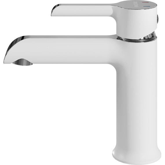 Смеситель для раковины Grossman Alba 510.K35.06.100/000, хром/белый, Цвет производителя: белый - фото 3