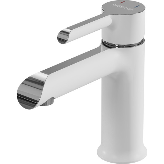 Смеситель для раковины Grossman Alba 510.K35.06.100/000, хром/белый, Цвет производителя: белый - фото 2
