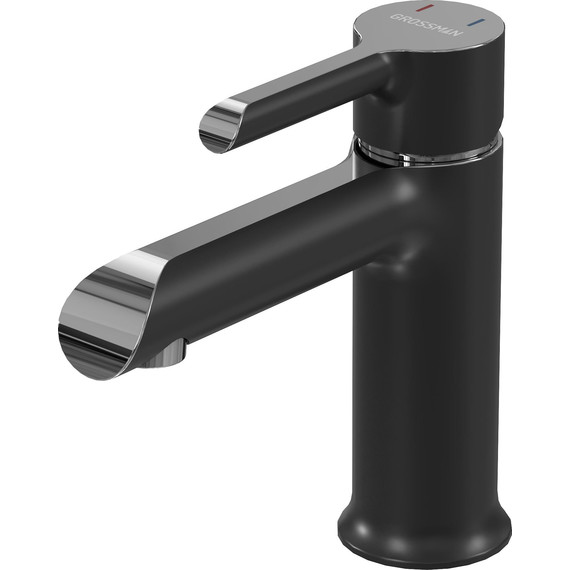 Смеситель для раковины Grossman Alba 510.K35.06.100/210, хром/чёрный, Цвет производителя: чёрный - фото 2