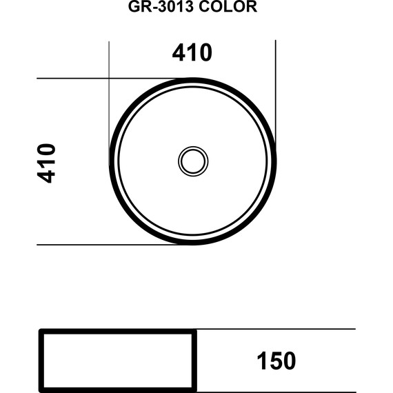 Раковина-чаша Grossman Color 41 см GR-3013GLM, серый матовый - фото, картинка 4 Раковина-чаша Grossman Color 41 см GR-3013GLM, серый матовый - фото 4