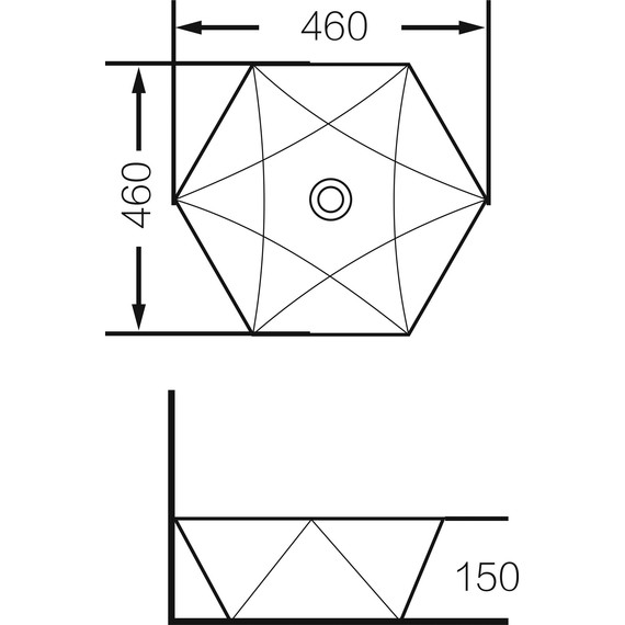 Раковина-чаша Grossman 46 см GR-3029 - фото 4