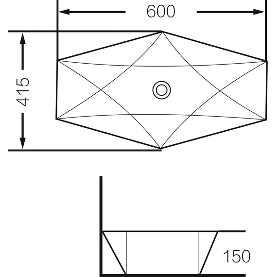 Раковина-чаша Grossman 60 см GR-3030 - фото 4