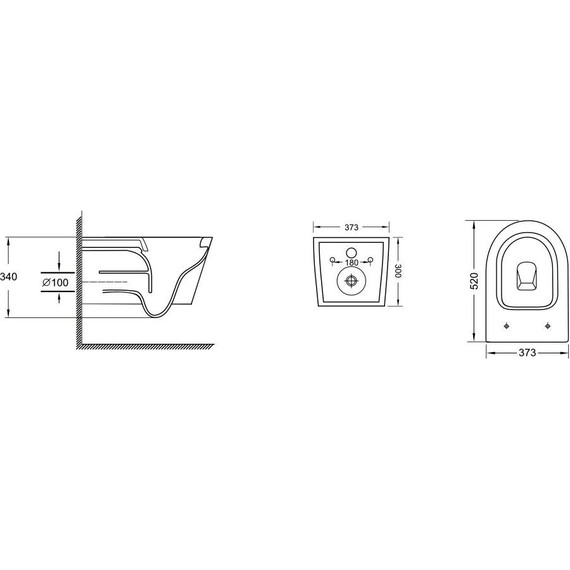 Унитаз подвесной безободковый Grossman GR-4405SQ с крышкой микролифт (Система смыва торнадо) - фото 12